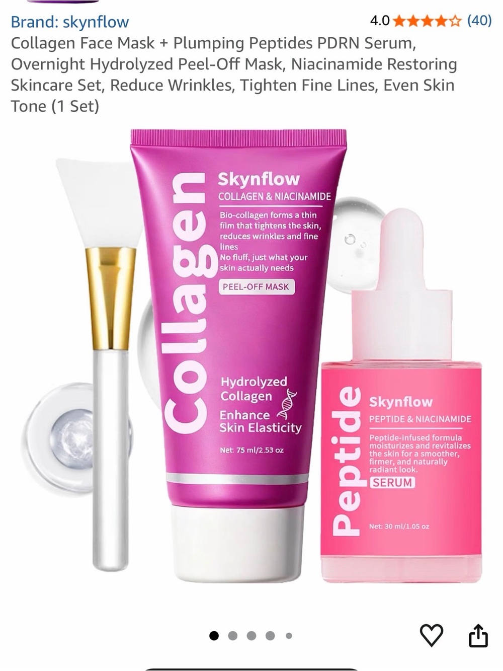Collagen & Peptide Skincare Duo - Pink